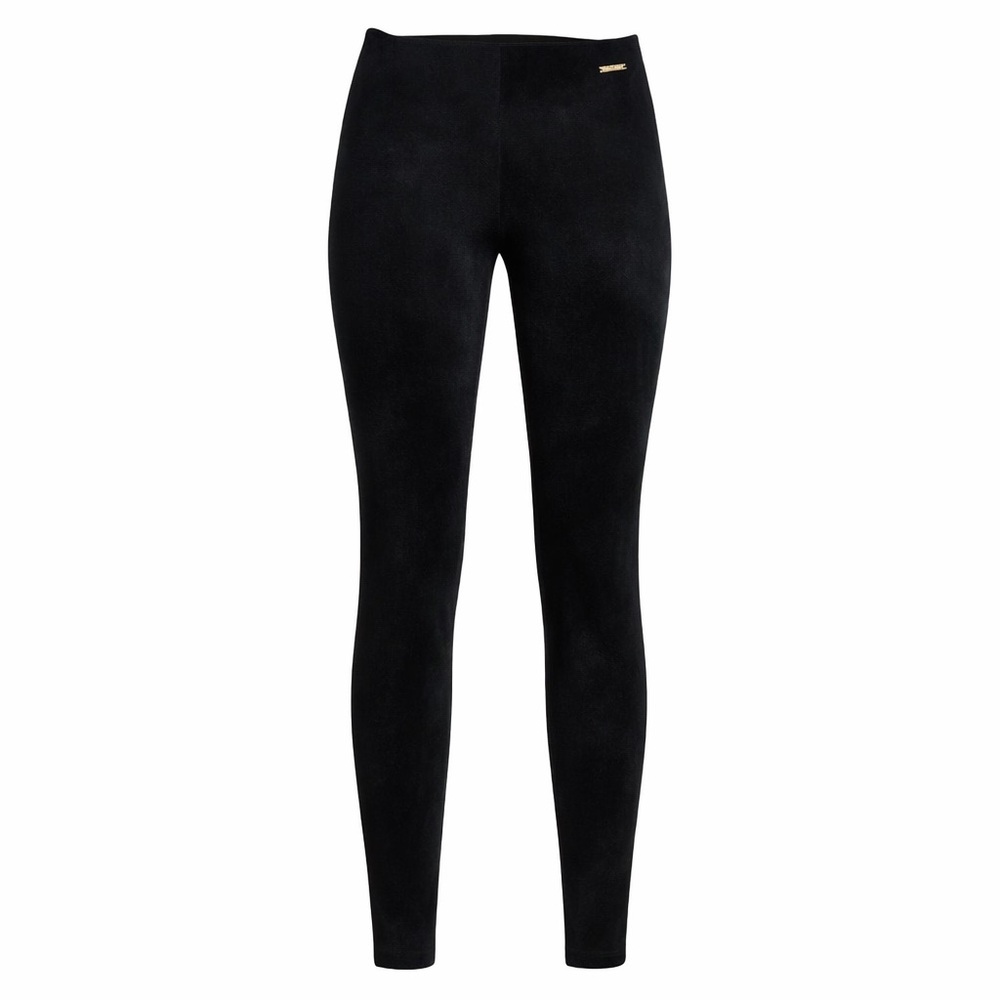 Lilly Pulitzer Black Velour Leggings Size 6 Velvet Stretch Pull On Slim

⸻